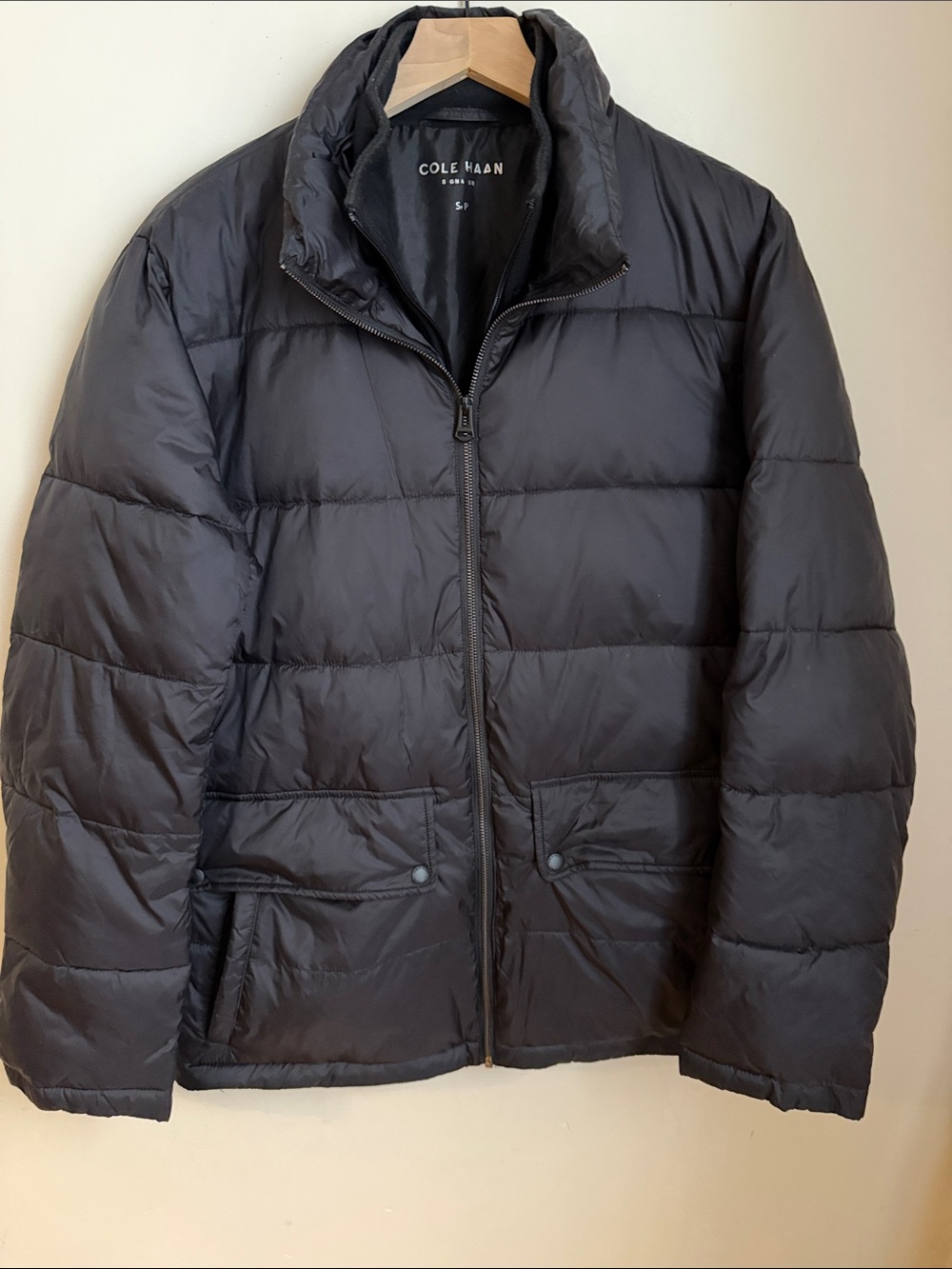 Cole Haan Black Quilted Puffer Jacket